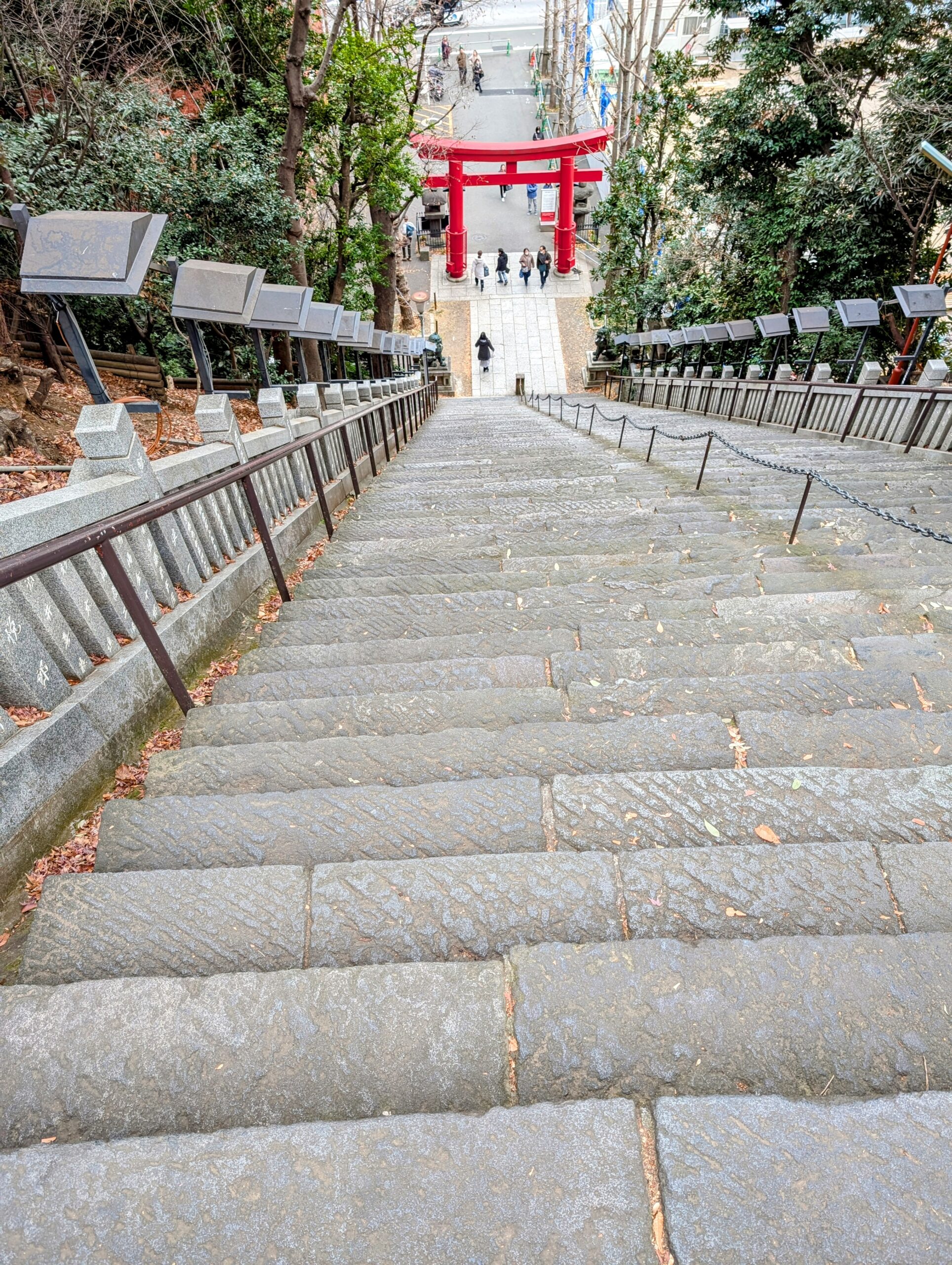 愛宕神社　出世の石段　上から見た写真