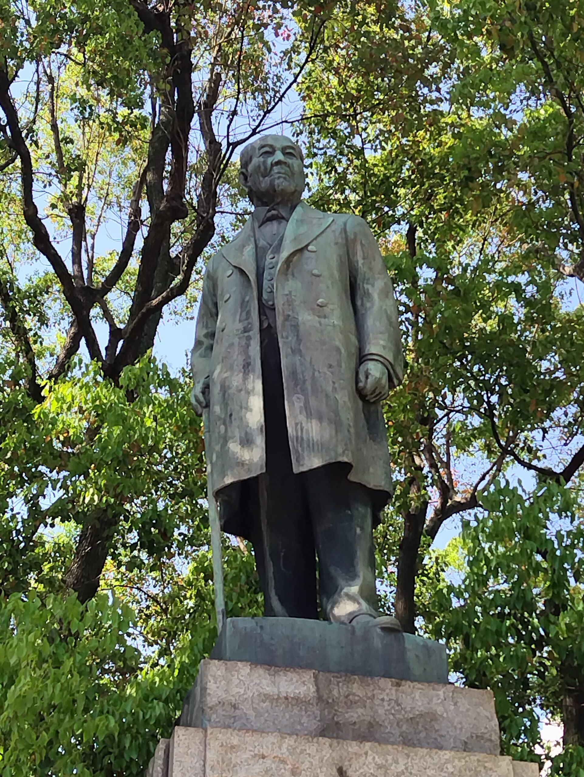 常盤橋公園の渋沢栄一の像