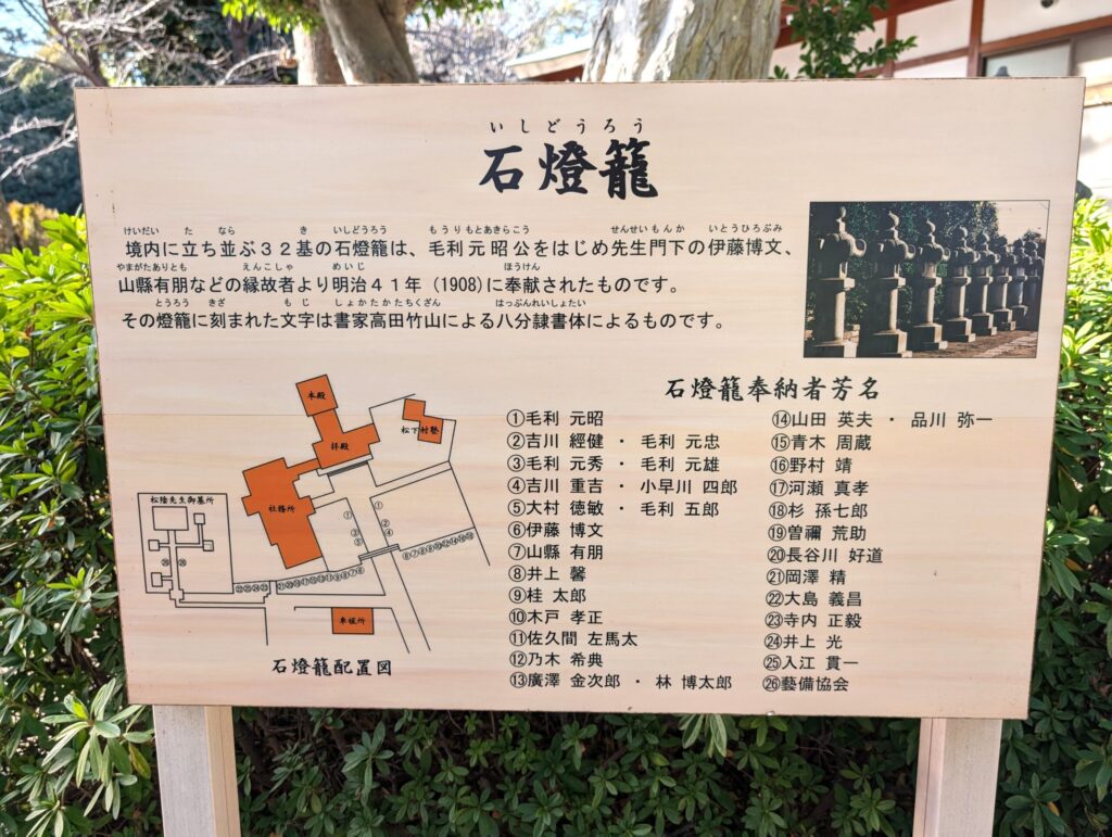 松陰神社(世田谷区)
石灯籠