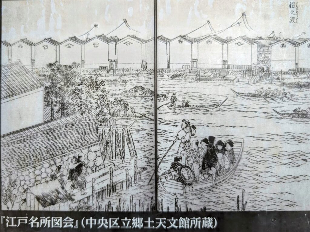 江戸名所図会
鎧の渡し