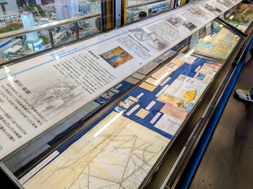 京急ミュージアムの京急ヒストリーの展示
