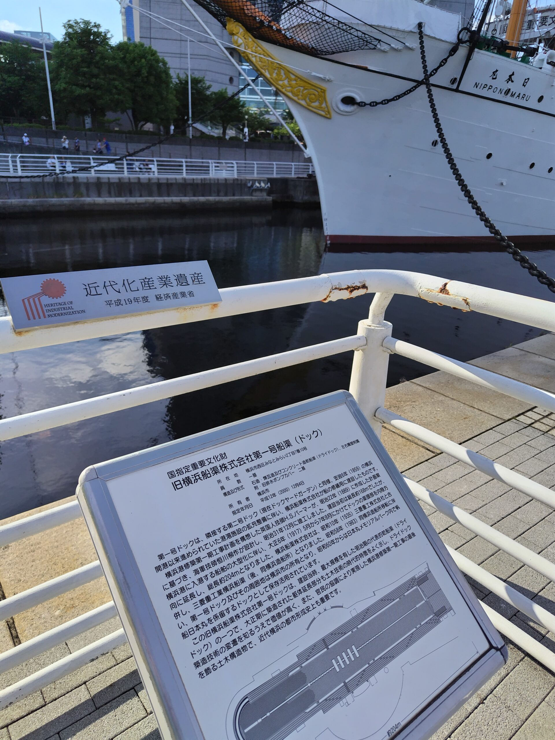 日本丸メモリアルパーク
帆船日本丸
第一号船渠