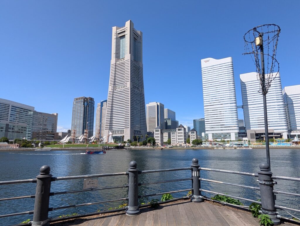 汽車道のみなとみらいビュースポットからの眺望