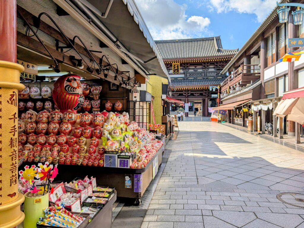 川崎大師の仲見世通り