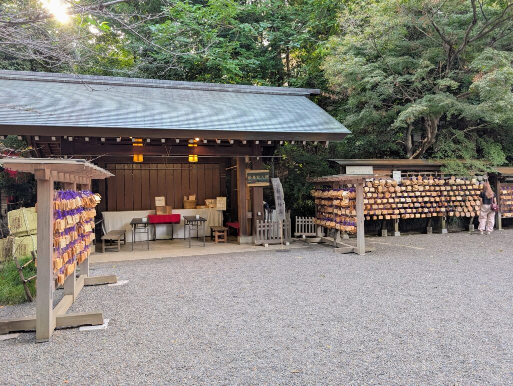 乃木神社の絵馬記入所