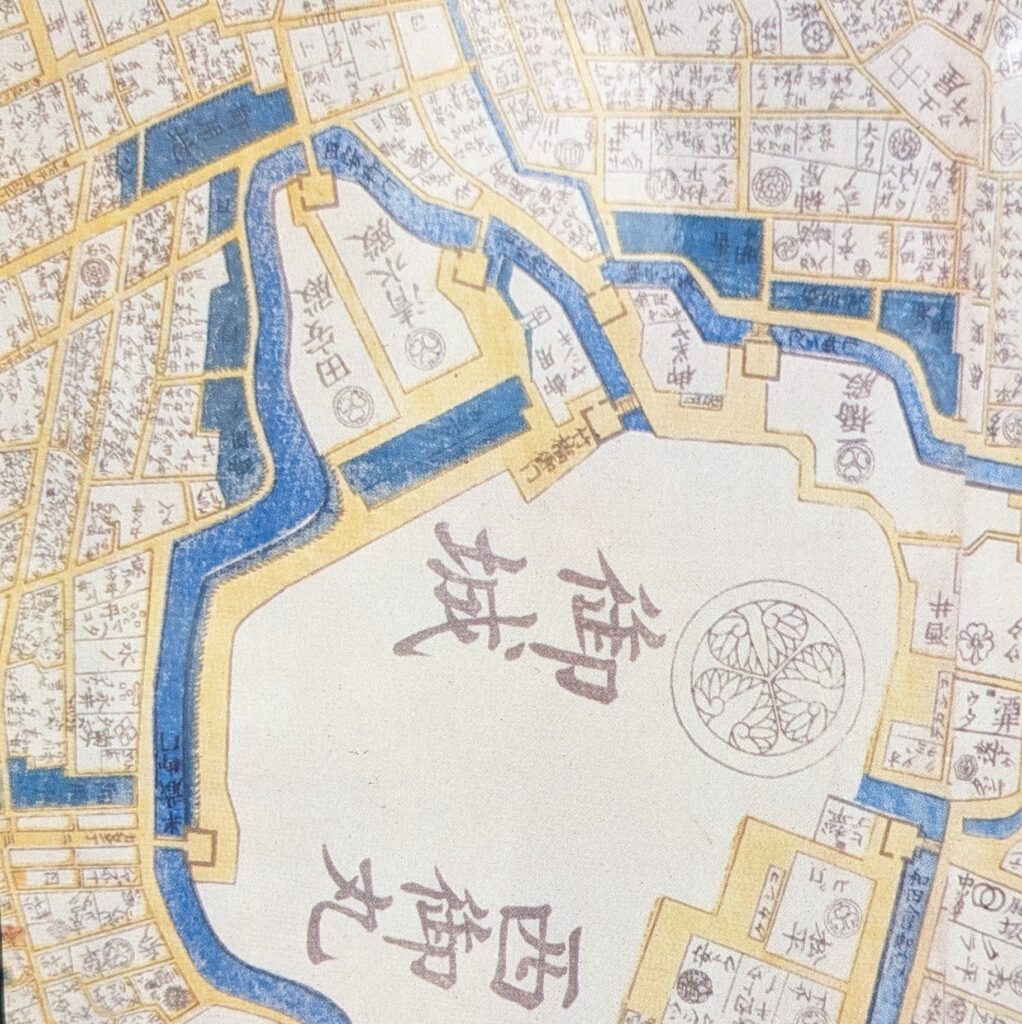 「安政再刻　御江戸大絵図」（安政5年[1858]）の千鳥ヶ淵 / 千代田区教育委員会 所蔵