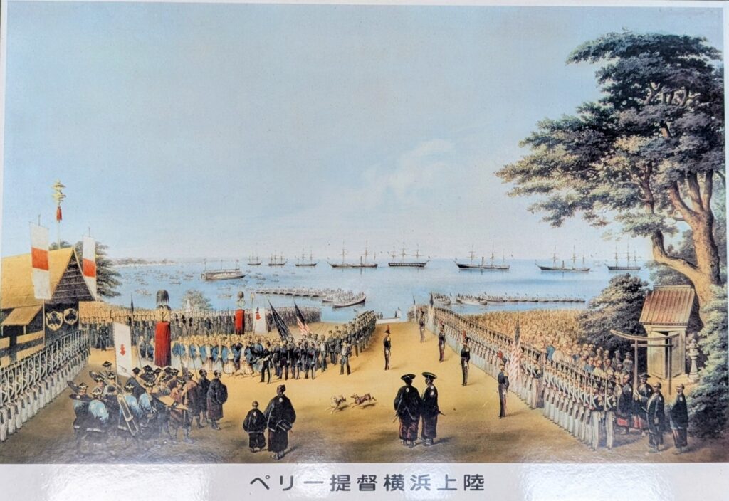 横浜開港資料館
ペリー提督　横浜上陸の図
