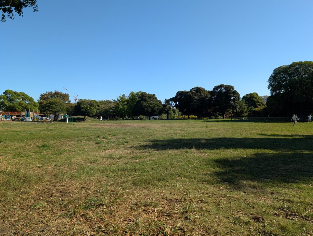 川崎市 大師公園の芝生広場