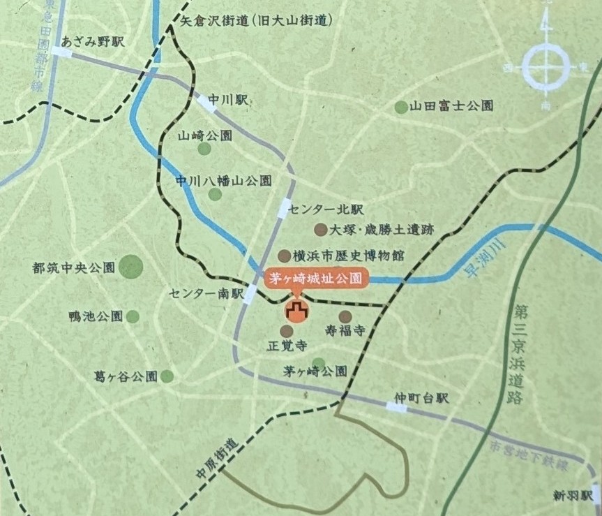 茅ヶ崎城址公園地図