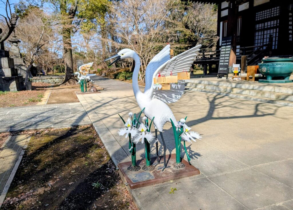 九品仏浄真寺　サギソウの絵馬掛け