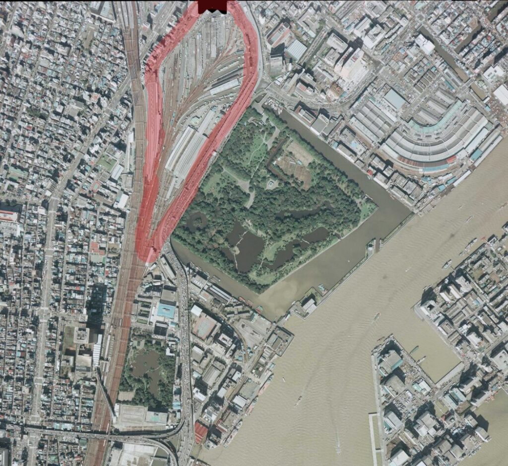 昭和54年10月20日の空中写真（国土地理院）を一部加工