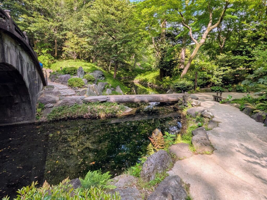 小石川後楽園の神田上水跡