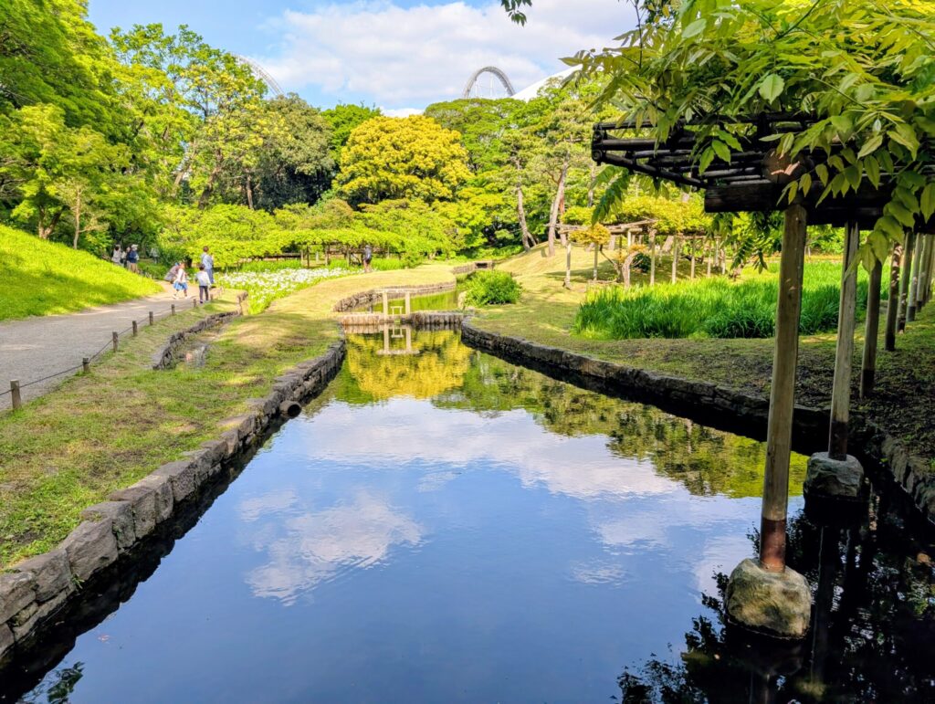 小石川後楽園の神田上水跡