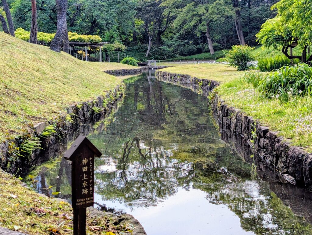 小石川後楽園の神田上水跡