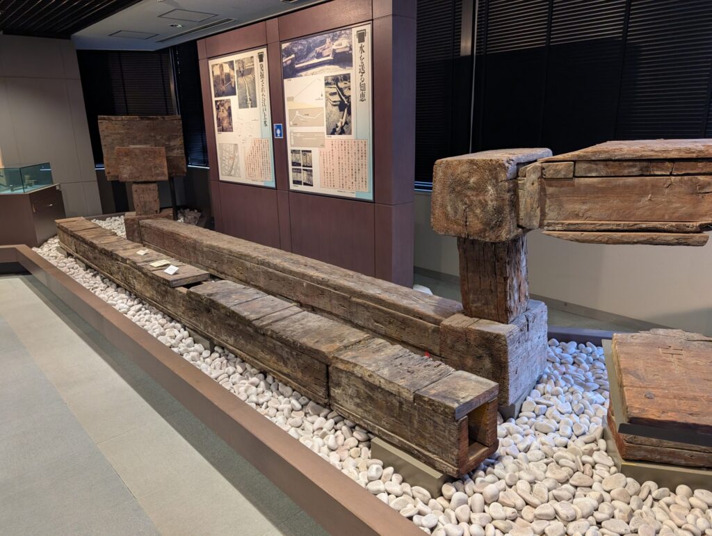 東京都水道歴史館
発掘された木樋