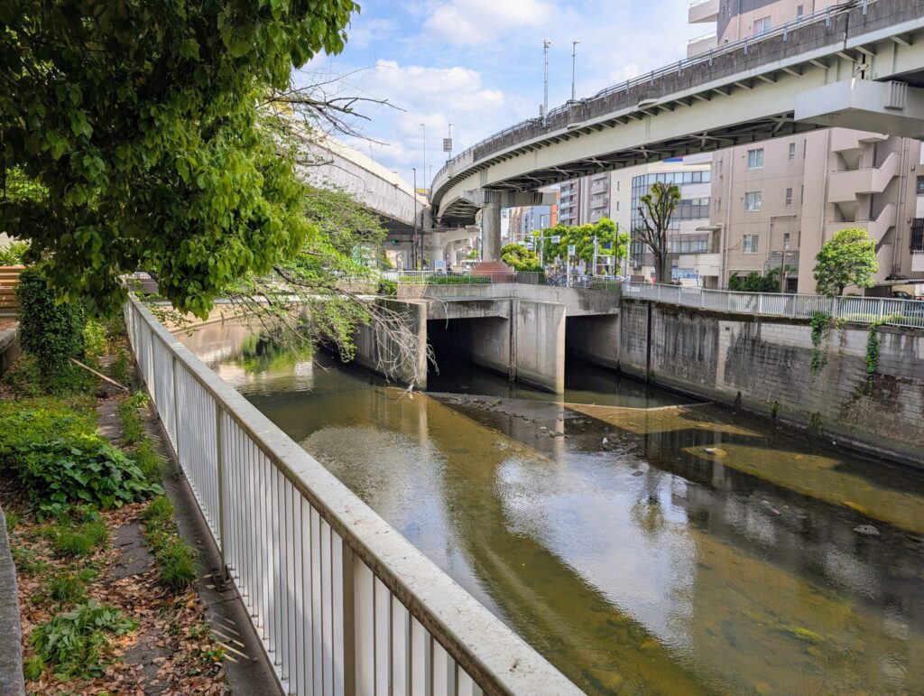 神田川と江戸川橋