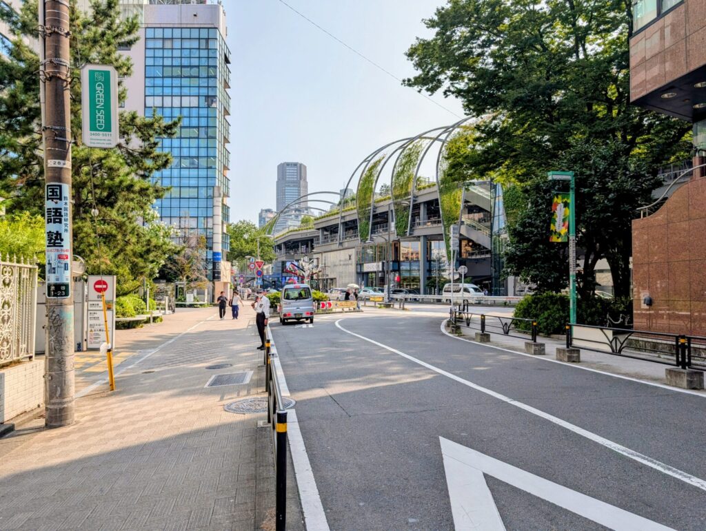 渋谷川と明治通りの合流地点
宮下公園