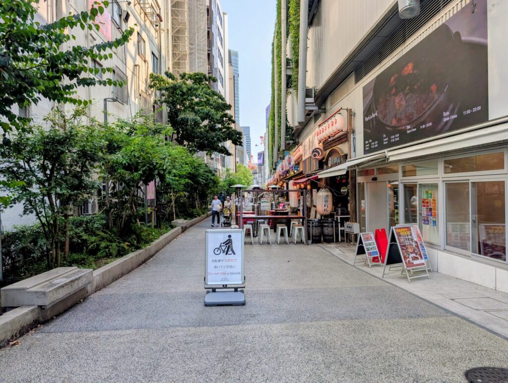 渋谷横丁のテラス席